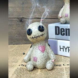 💀 Super Adorable Voodoo Style Stich Doll Cone Incense Burner 💀